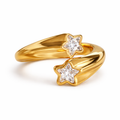 Twin Star Ring