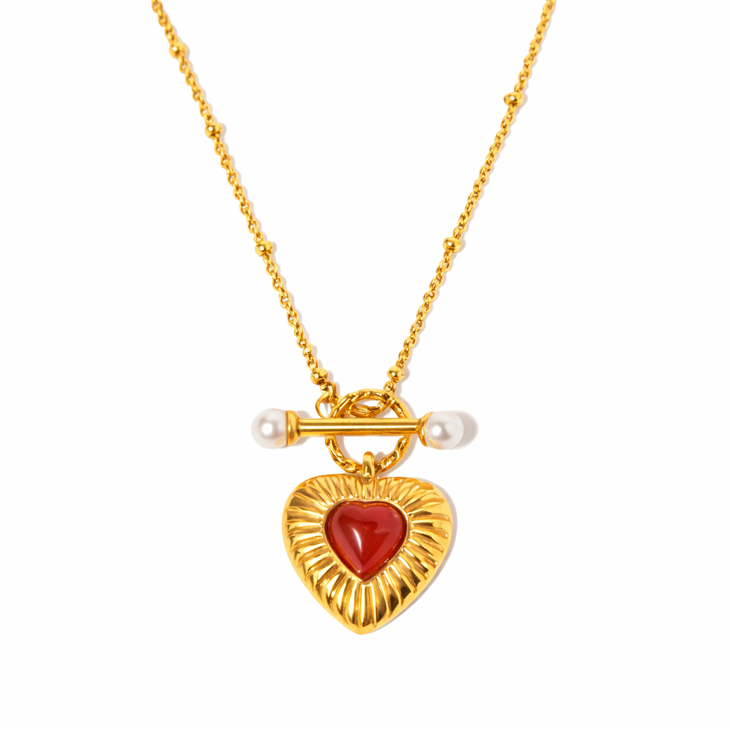 Scarlet Heart Necklace