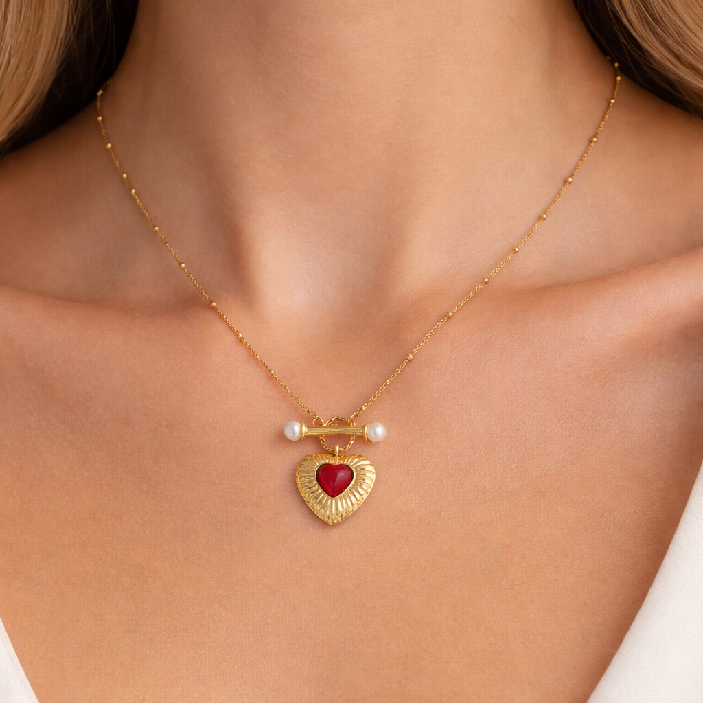 Scarlet Heart Necklace