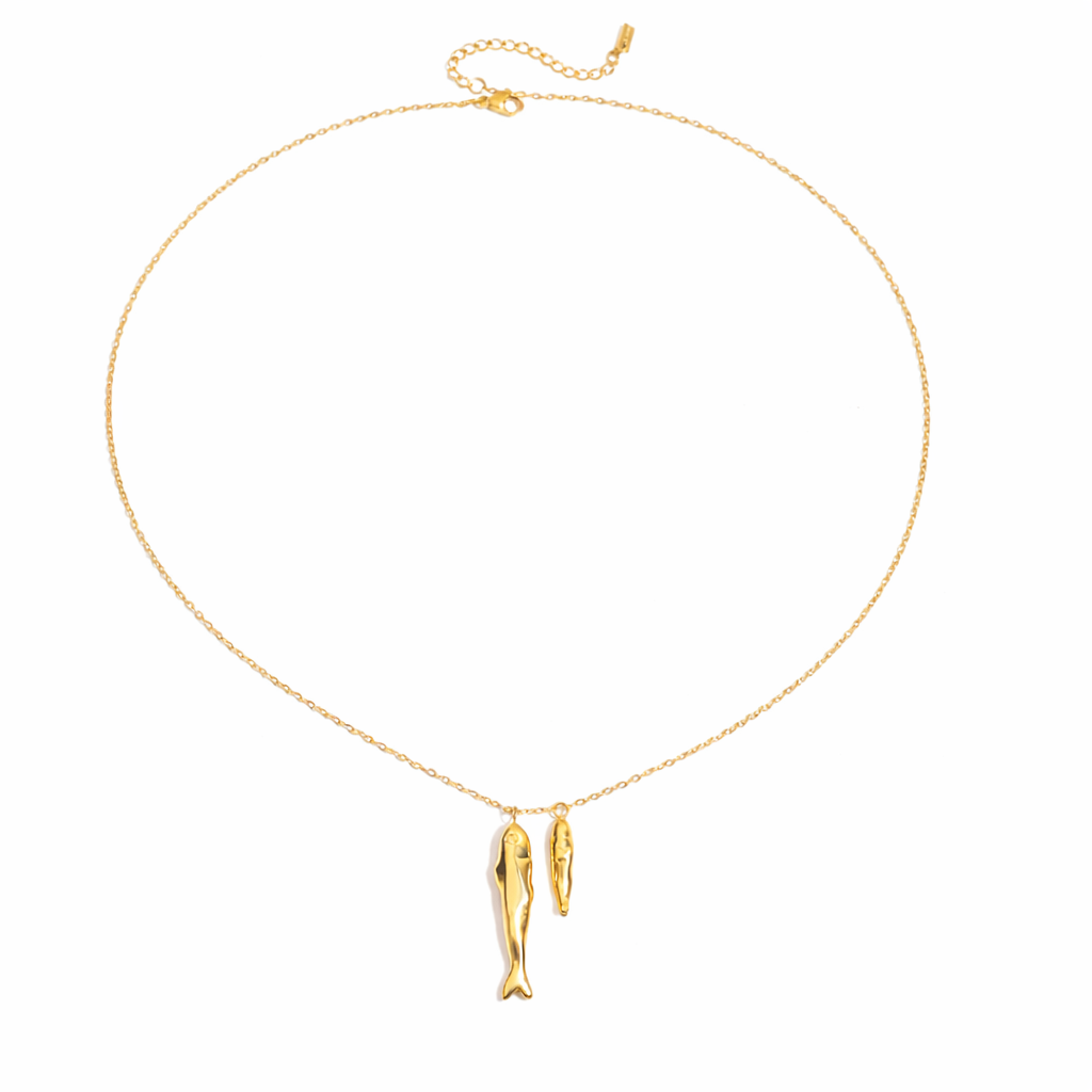 Twin Sardine Necklace
